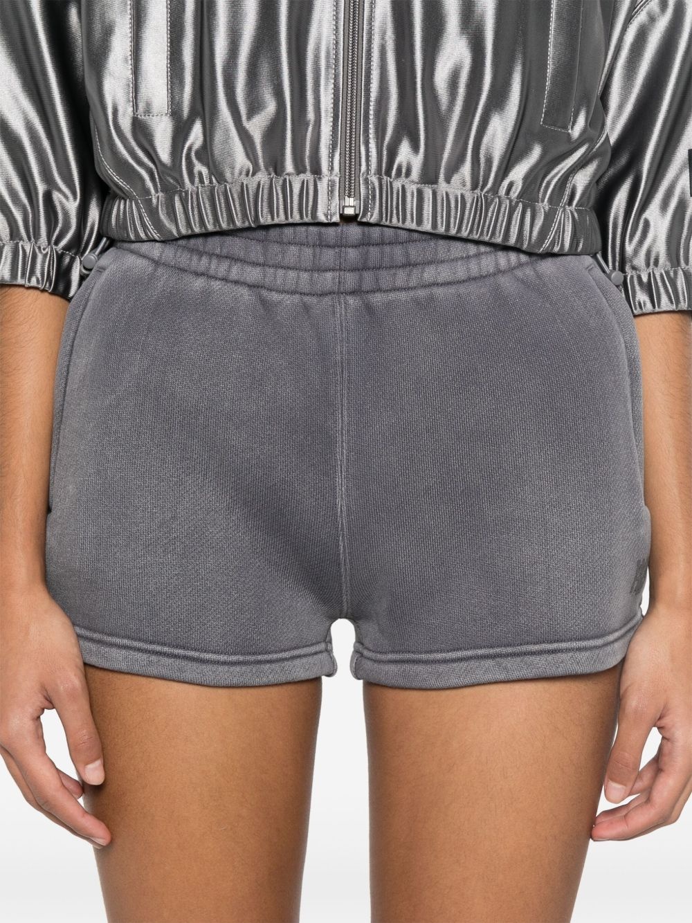 logo-stamp mini shorts - 5