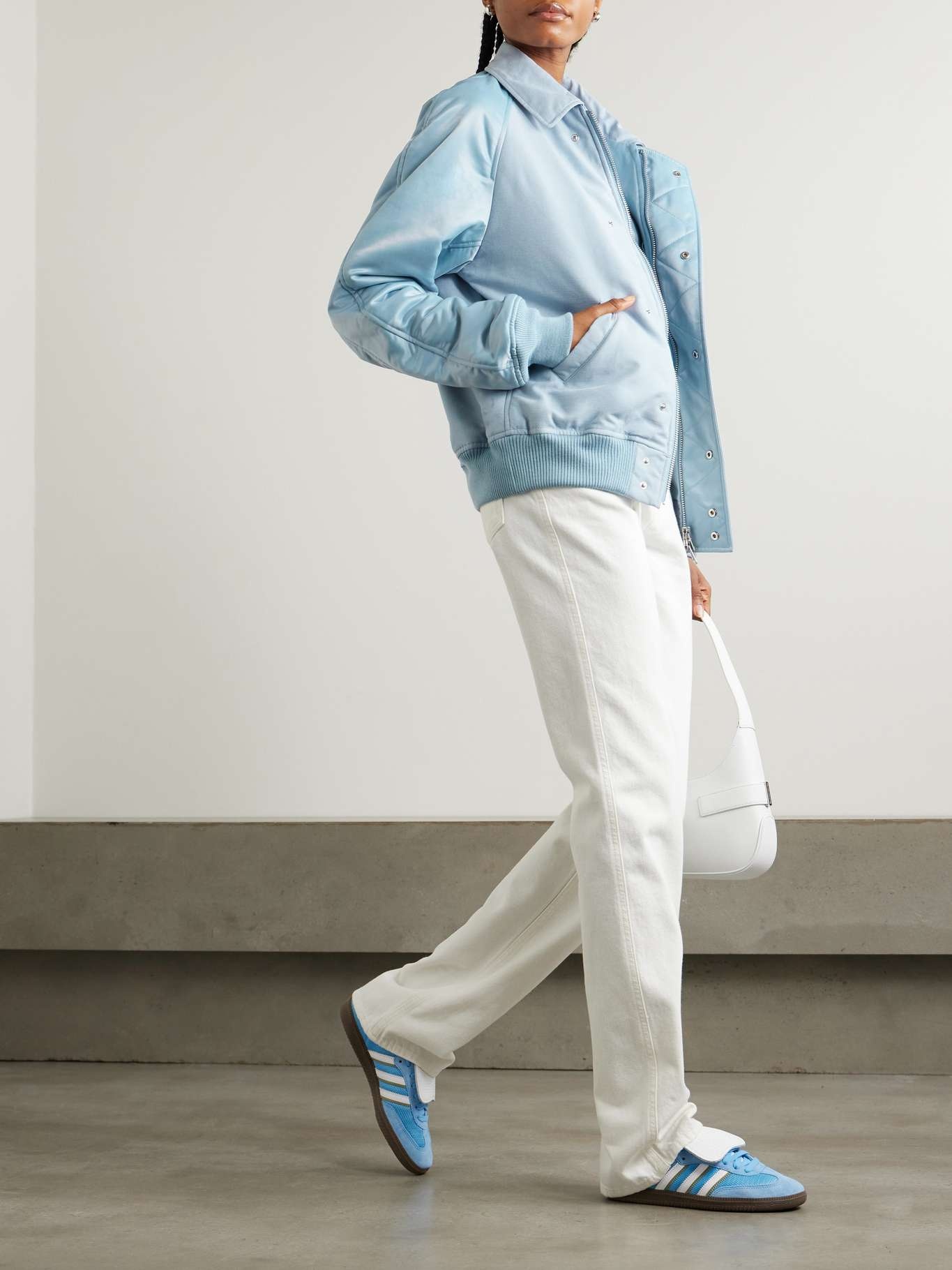 + Y-3 sateen and flannel bomber jacket - 2