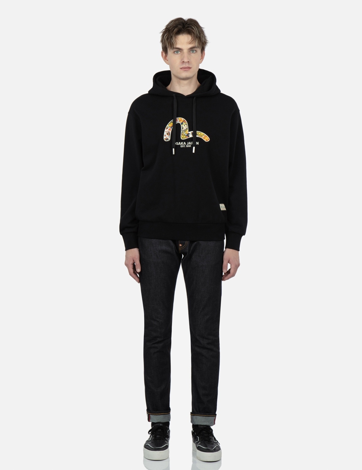 EVISU SQUAD SEAGULL PRINT HOODED SWEATSHIRT - 5
