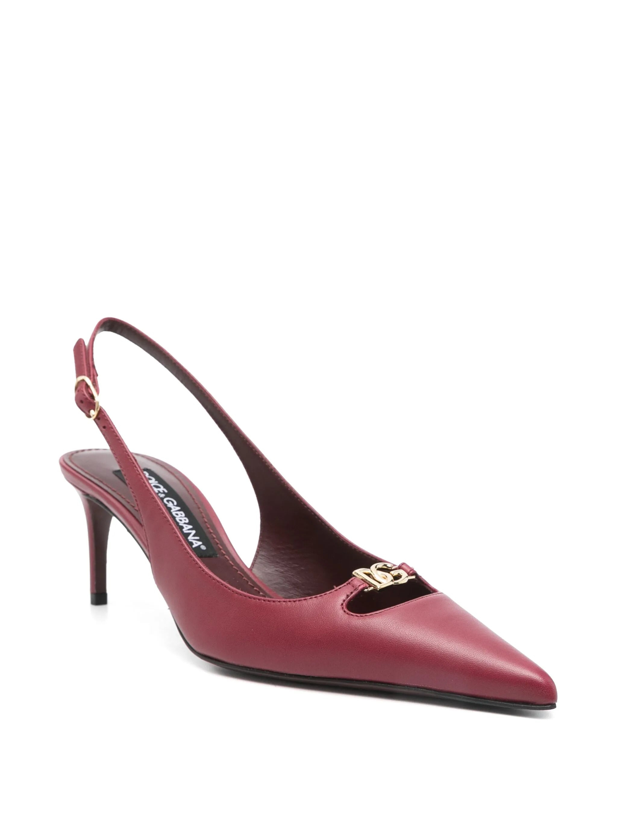 Dolce & Gabbana 60mm Leather Slingback Pumps - 3