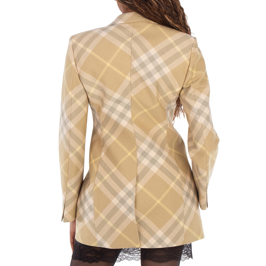 Burberry Checked Tailored Single-Breasted Blazer - 6