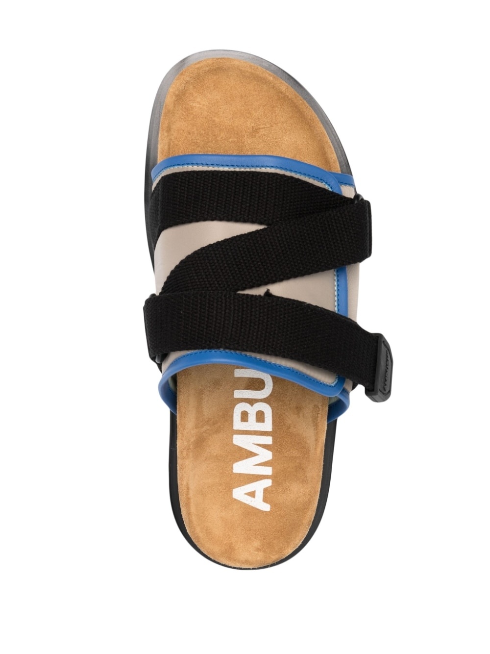 leather padded slides - 4