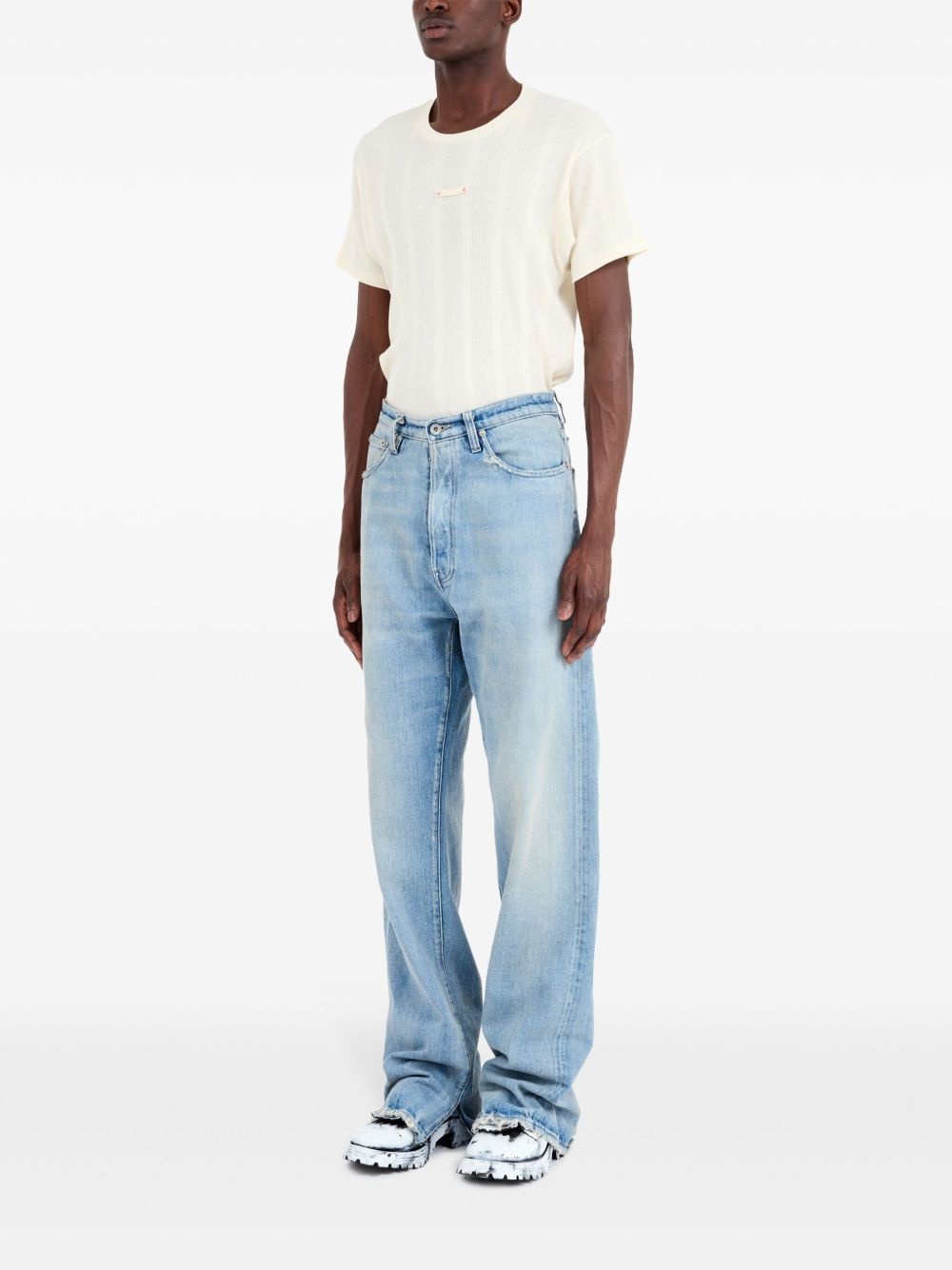 five-pocket straight-leg jeans - 6