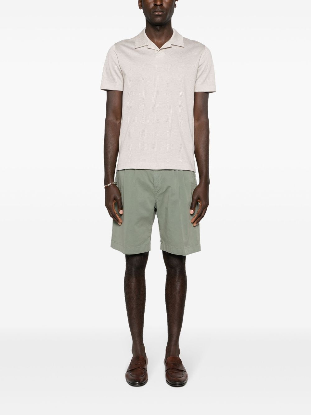 camp-collar cotton polo shirt - 2