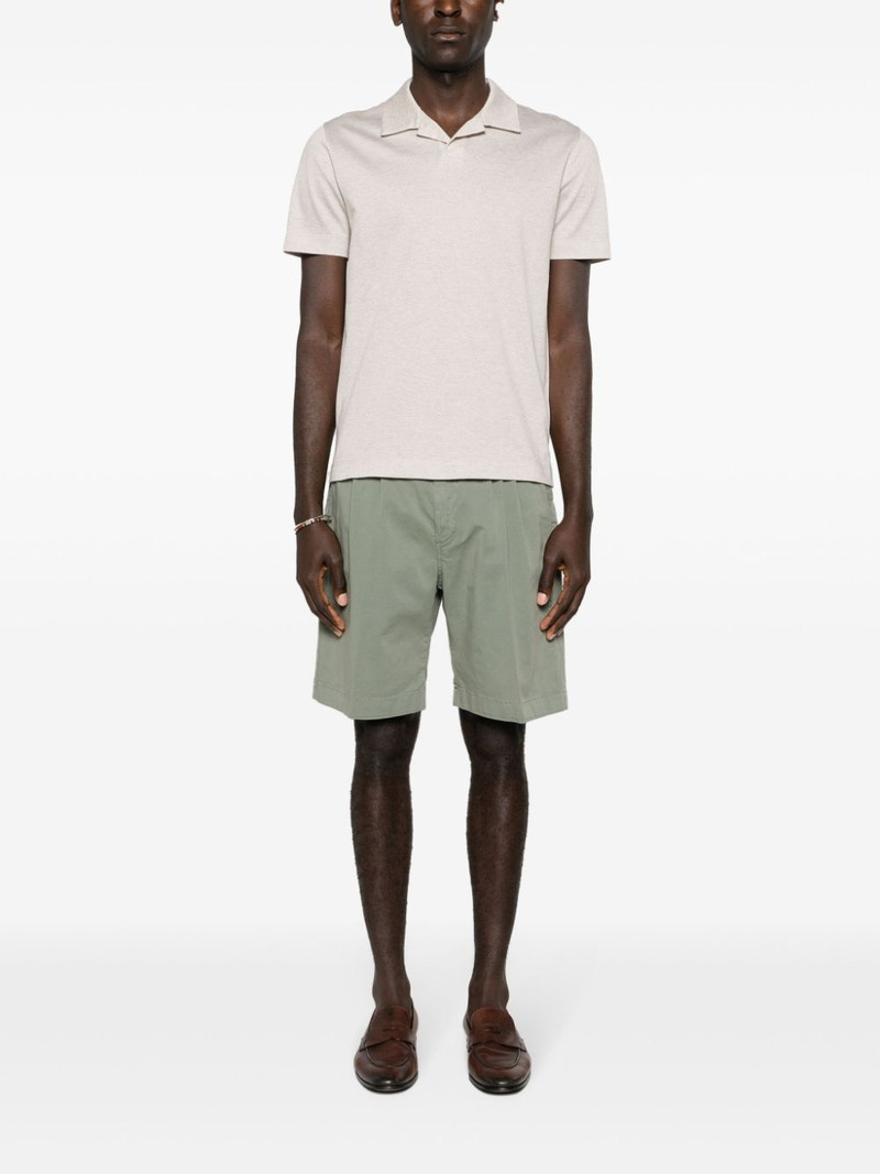 Canali camp-collar cotton polo shirt outlook