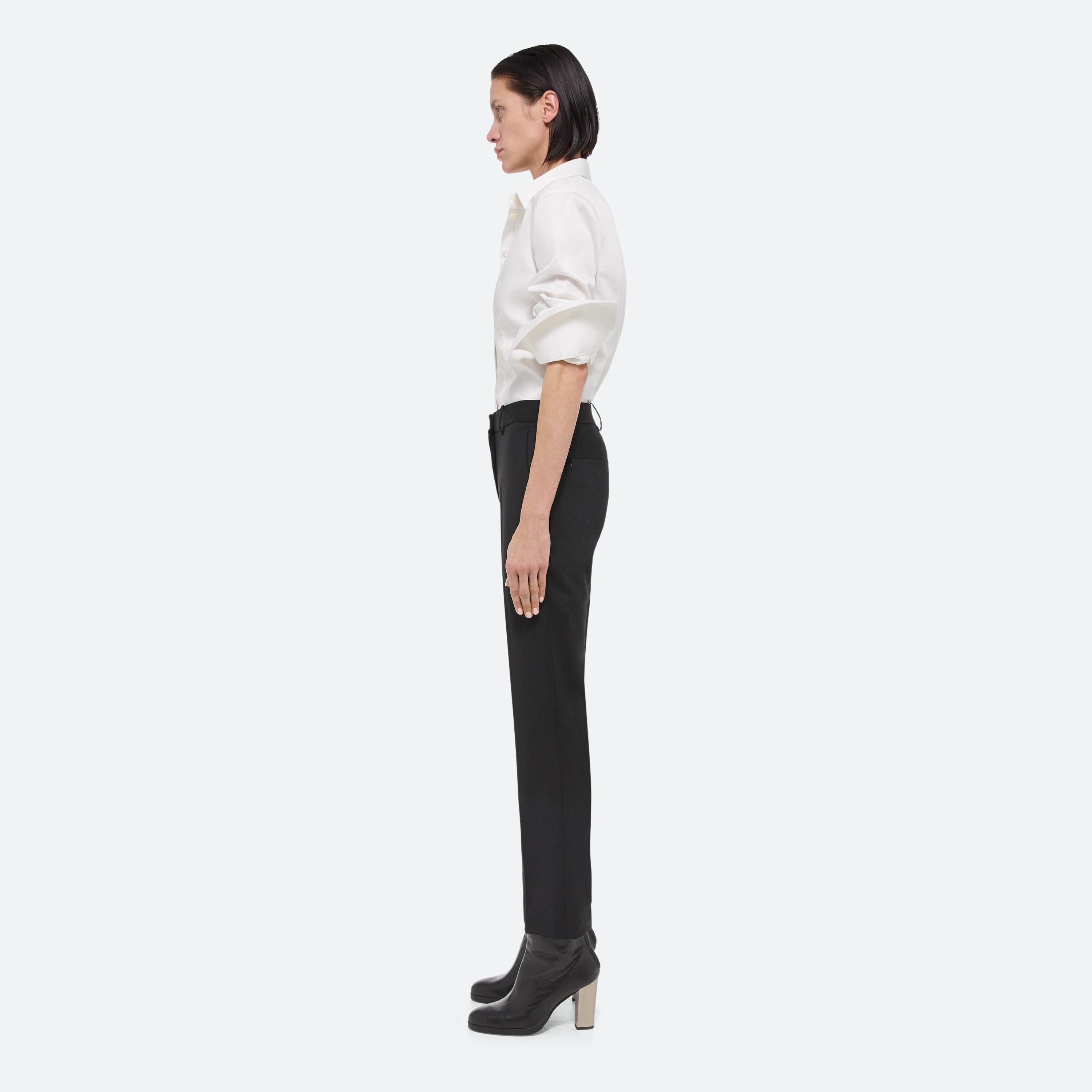 SLIM VIRGIN WOOL TROUSER - 4
