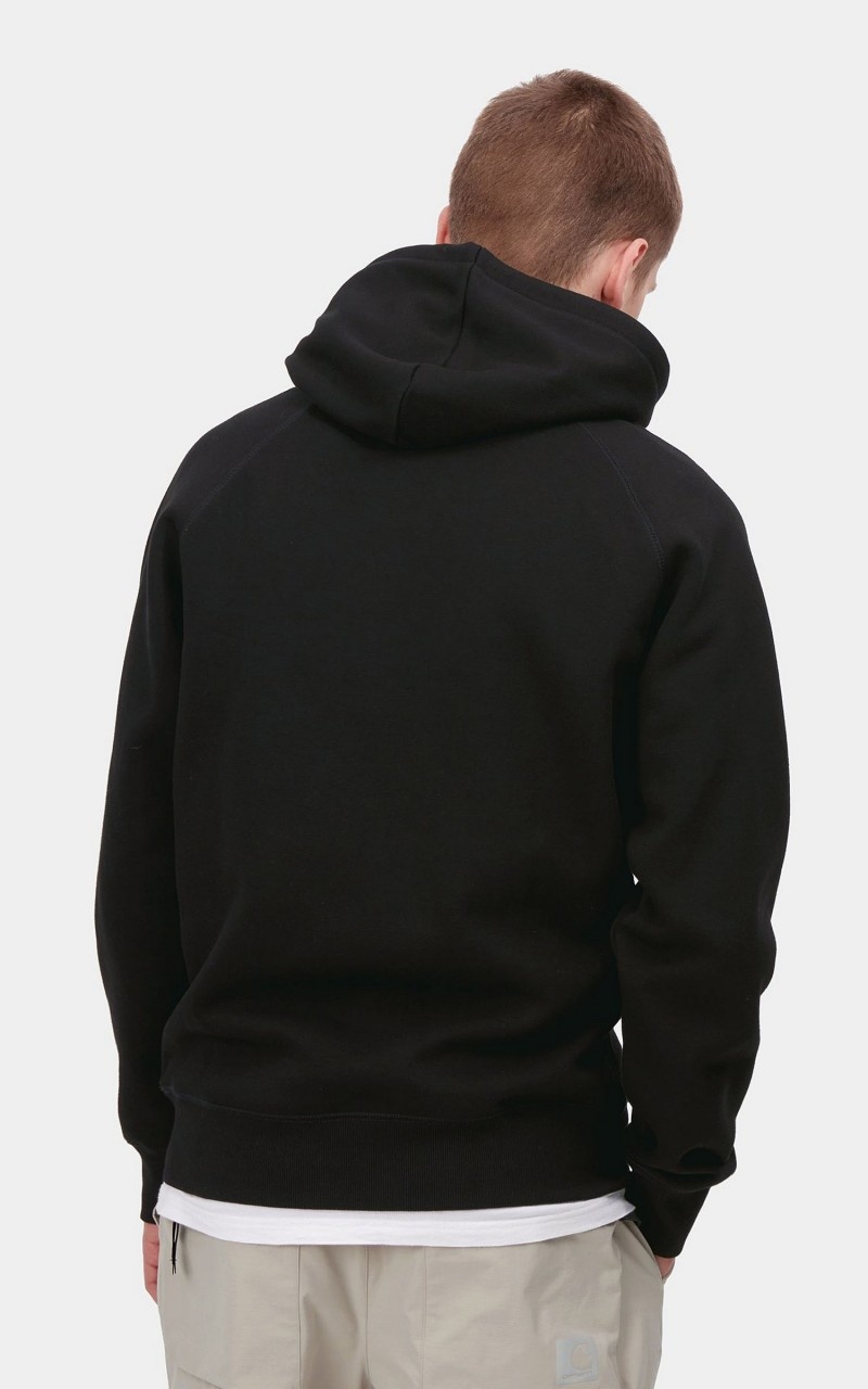 HOODED CHASE SWEATSHIRT BLACK/GOLD - 3