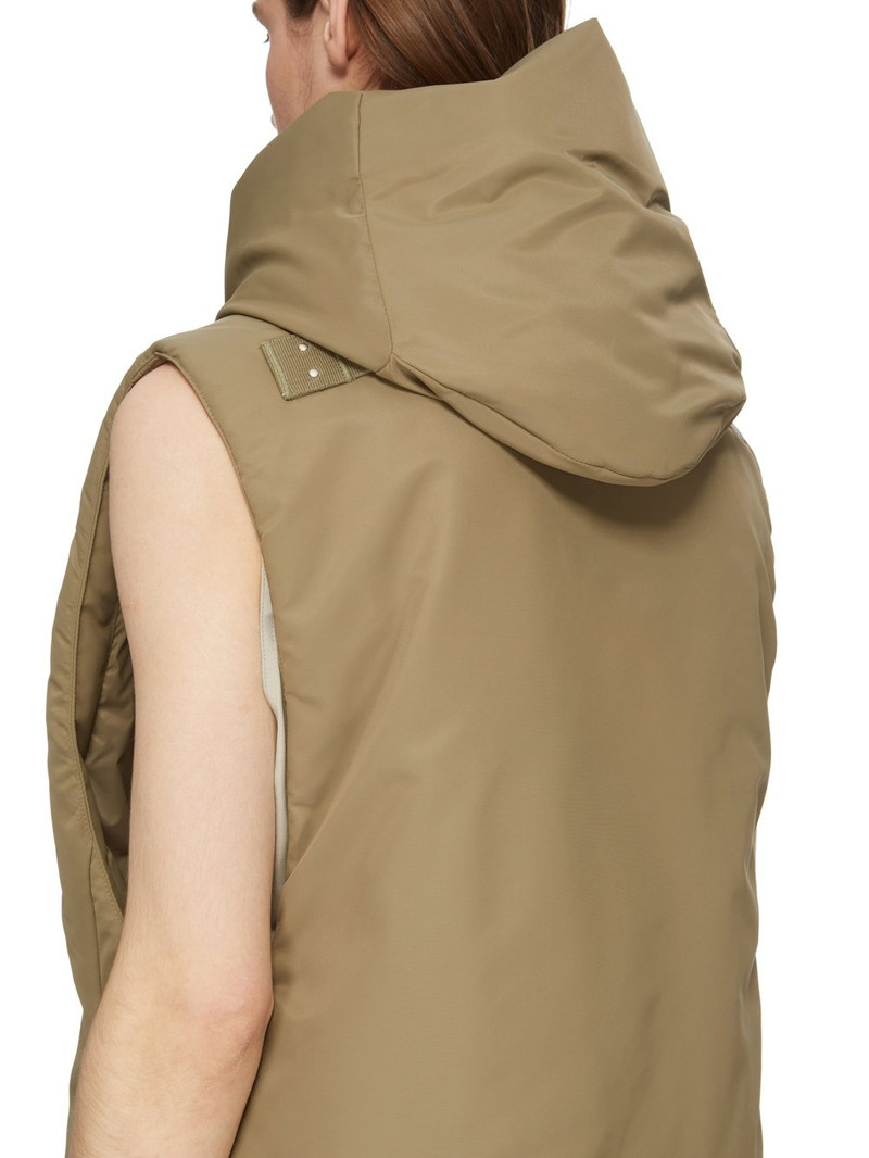Khaki Hooded Vest 5