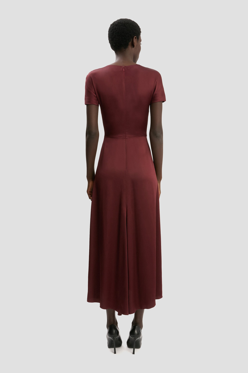 Blaire Midi Dress In Cinnabar Red 5