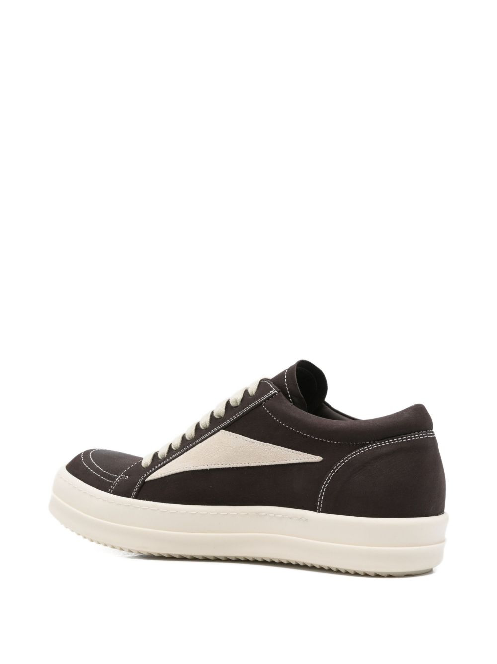 leather low-top sneakers - 3