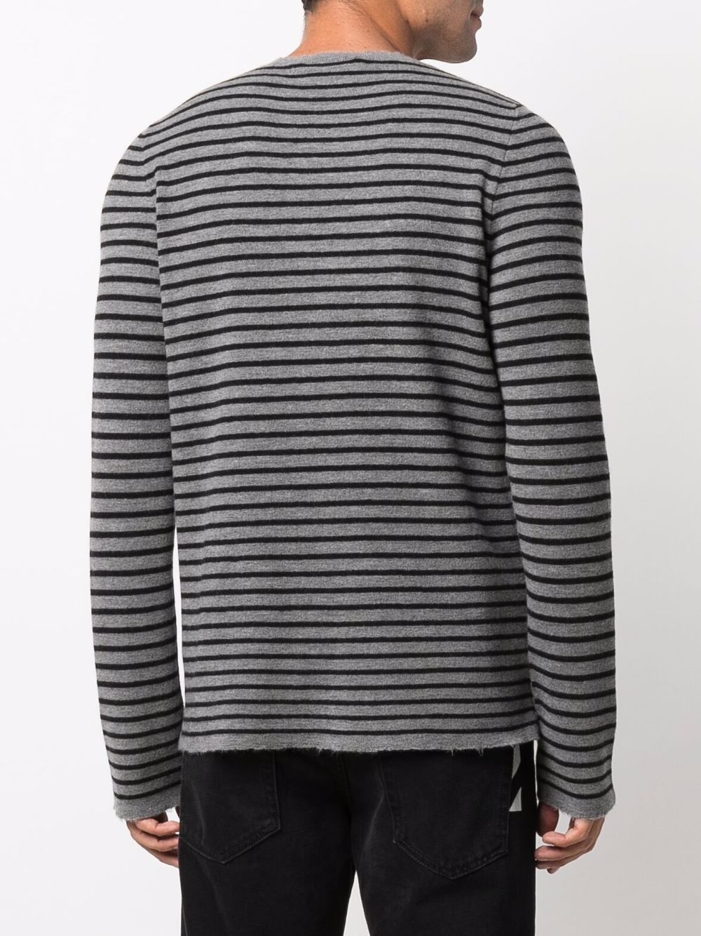 striped long-sleeve jumper - 4