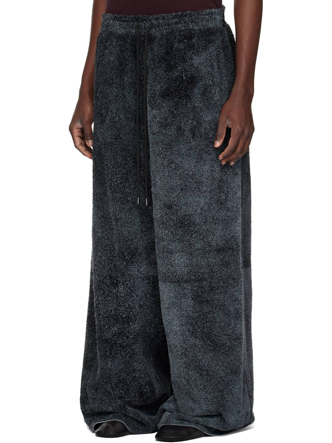 Gray Raw-Cut Bontans Suede Pants - 4