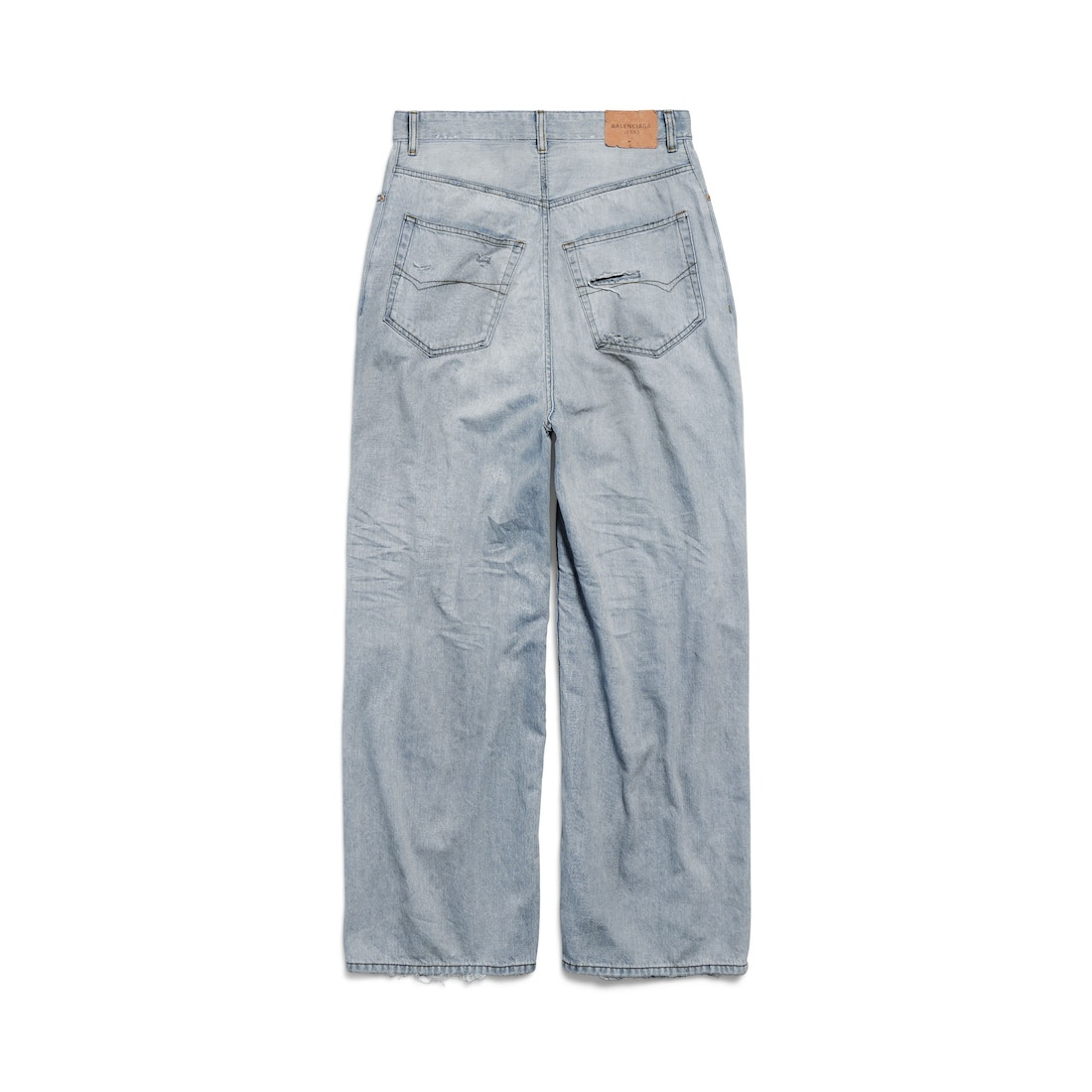 Women's Baggy Pants in Light Blue - 6