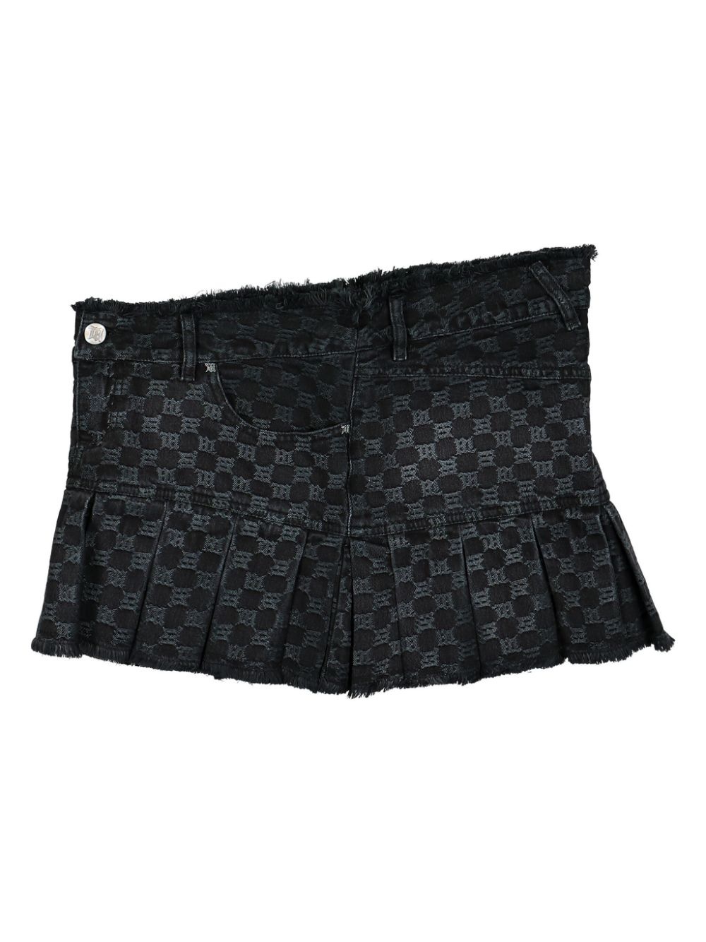 monogram pleated skirt - 3