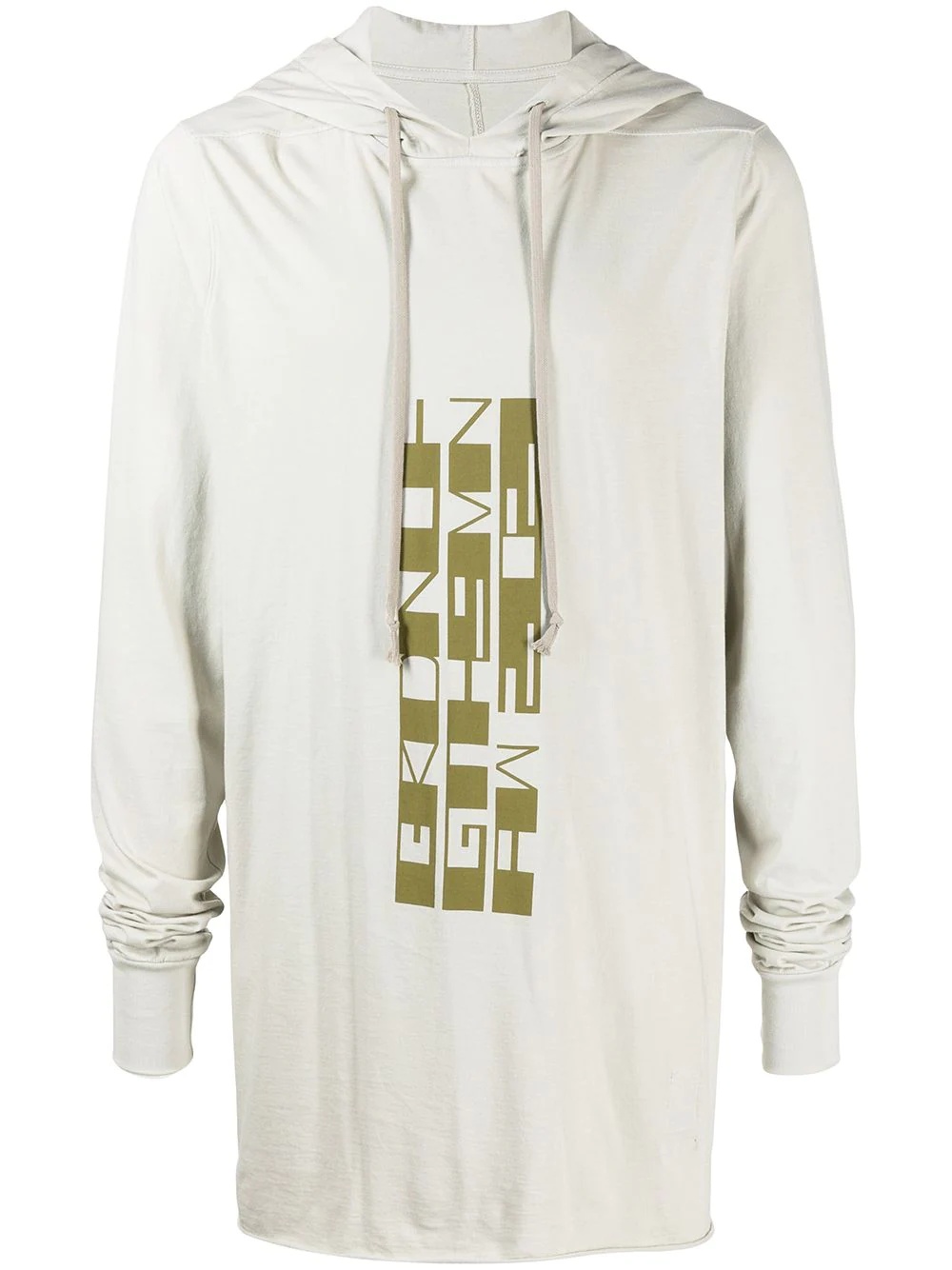 logo-print hooded T-shirt - 1