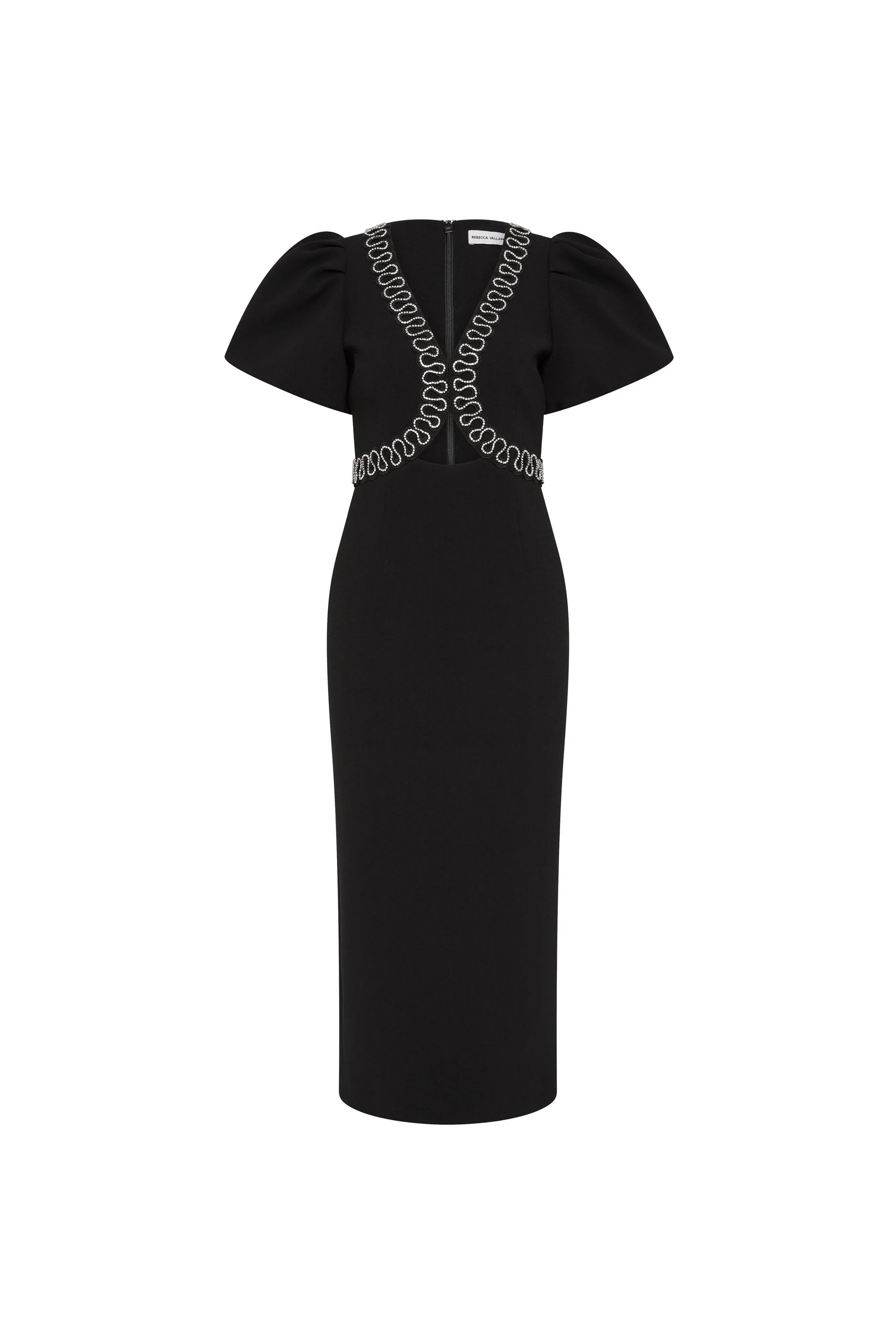 Nyx Puff Sleeve Midi Dress - 1