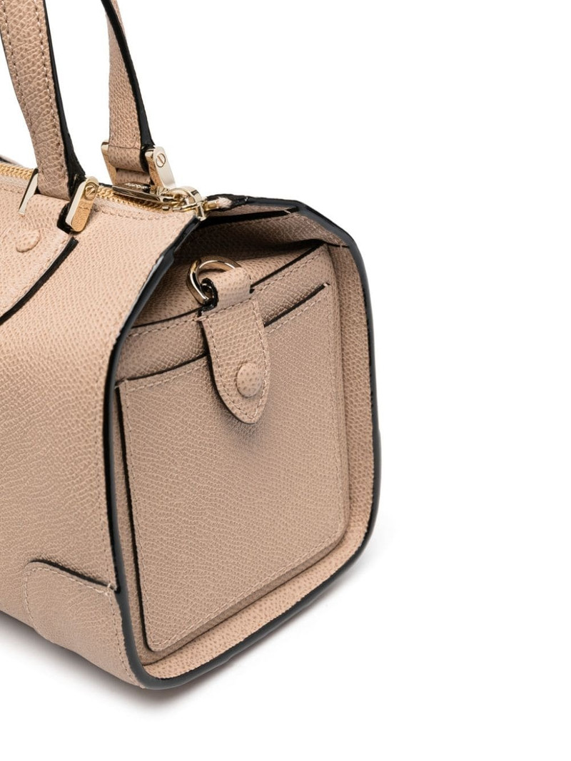 grained-texture leather tote bag 4