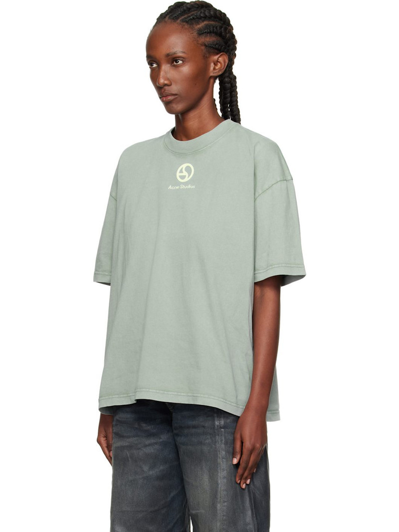 Acne Studios Green Logo T-shirt outlook