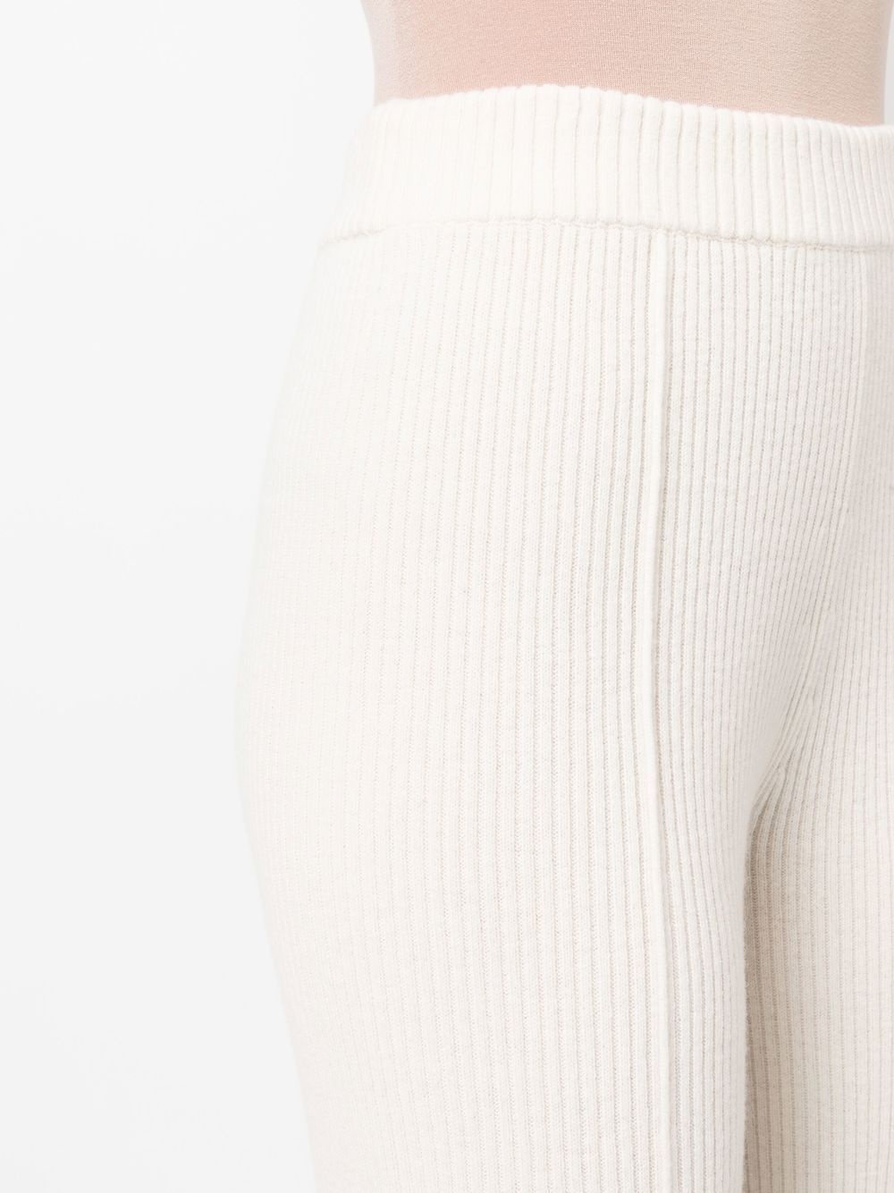 straight-leg merino-cashmere trousers - 5