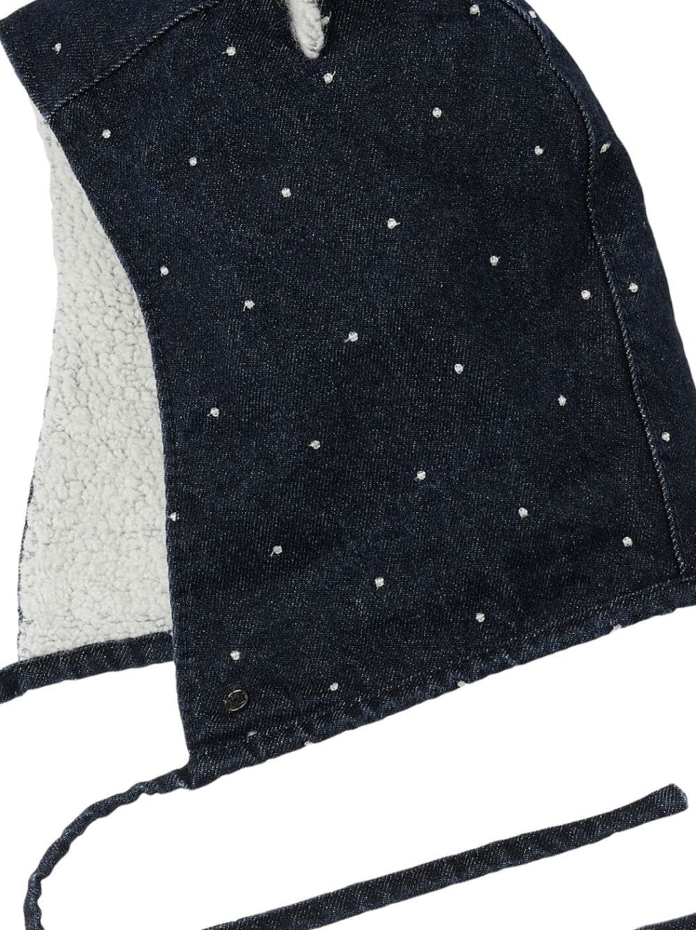 Lara denim hood with ears - 2