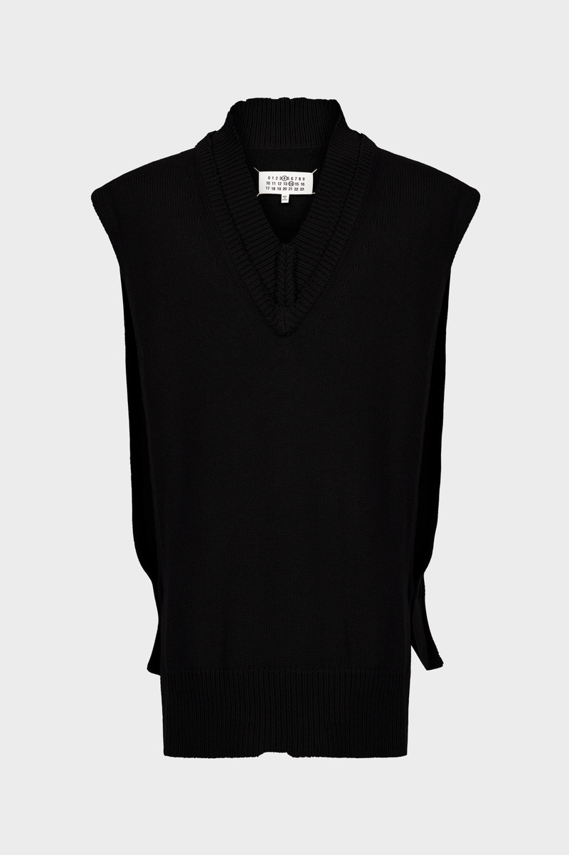 Layered Knit Vest 1
