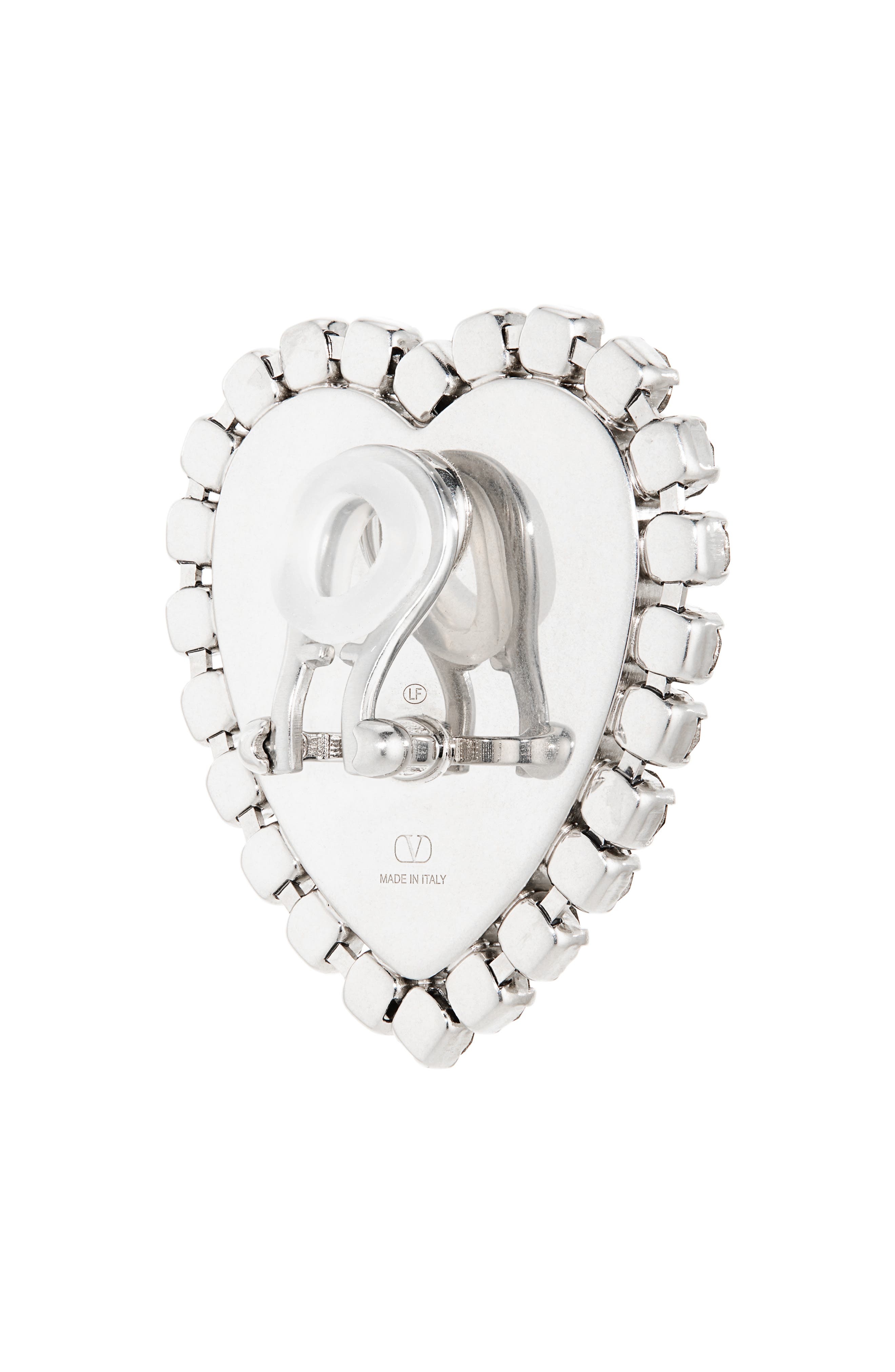 Valentino Garavani Coeur Hyperbole Heart Earrings in Bxl Vintage Palladium/Silver at Nordstrom - 4