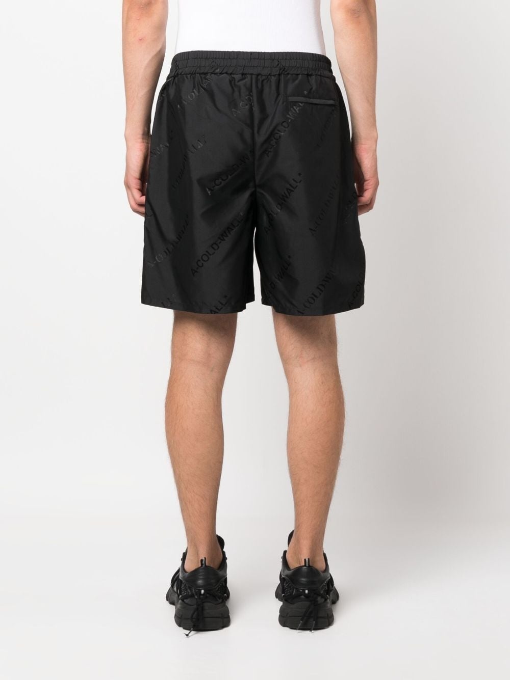 monogram-print shorts - 4