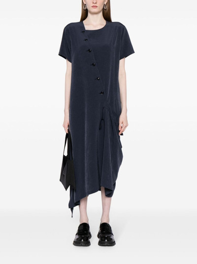 Y's round-neck button-detailing dress outlook