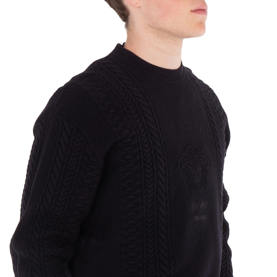 Versace Medusa Milano Cable-Knit Sweater - 2