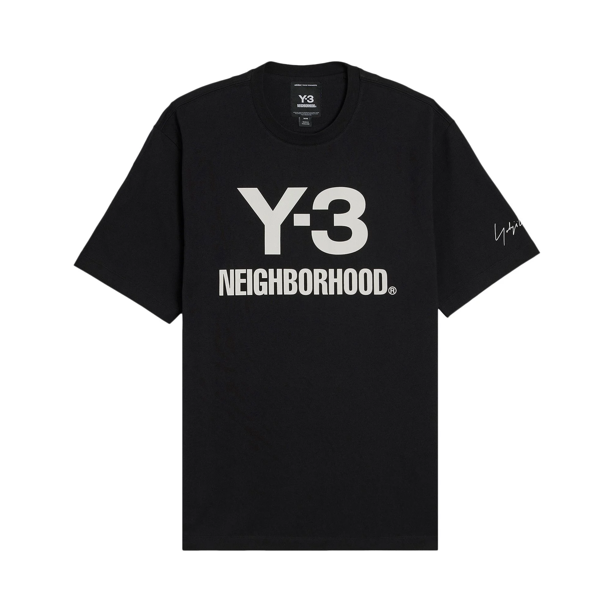 Y-3 x Neighborhood Logo Tee 'Black' - 1