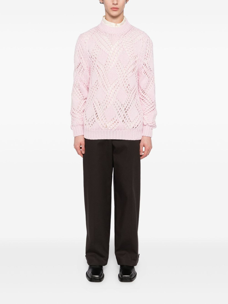 Jil Sander open knit sweater outlook
