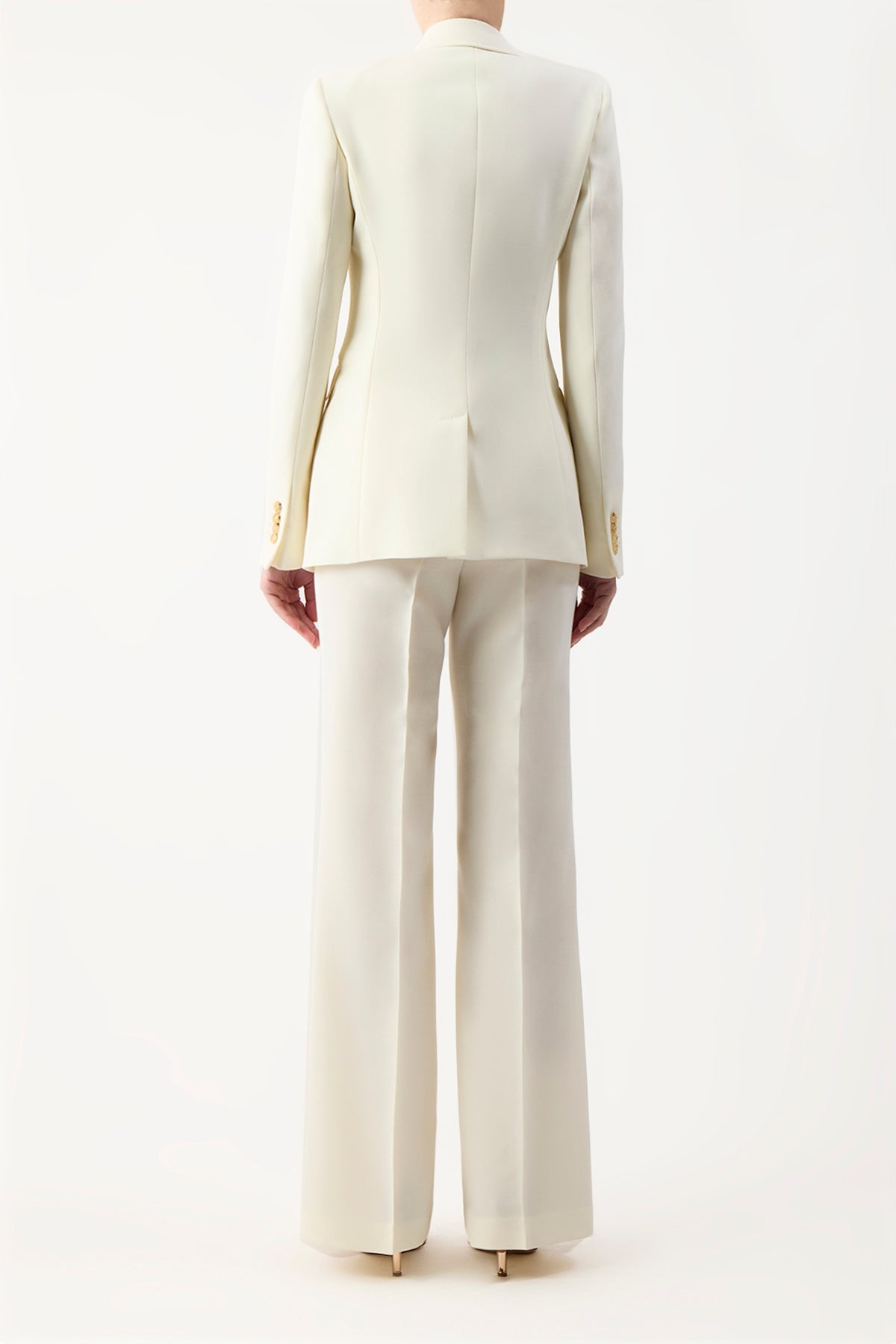 Angela Blazer in Ivory Wool - 4