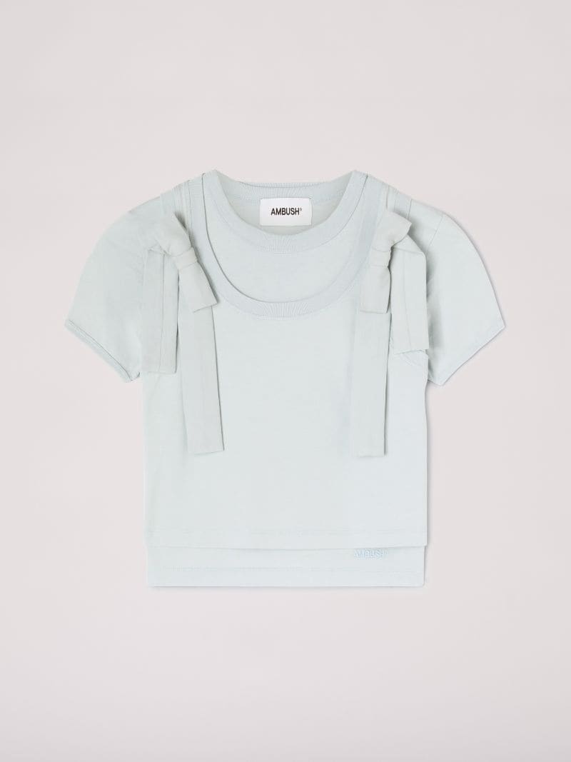Double Layer Ribbon T-Shirt - 1