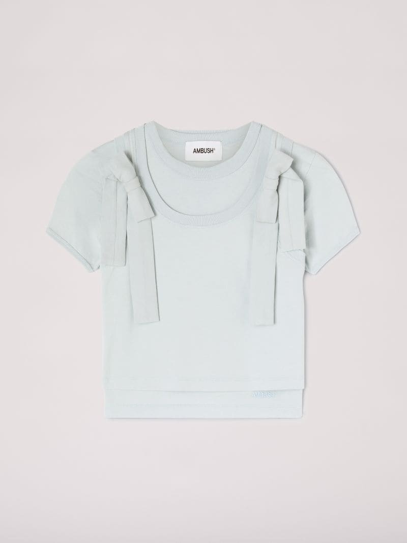 Double Layer Ribbon T-Shirt - 1