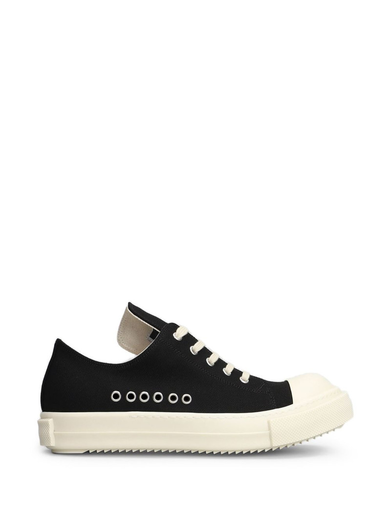 Temple eyelet lace-up sneakers 1