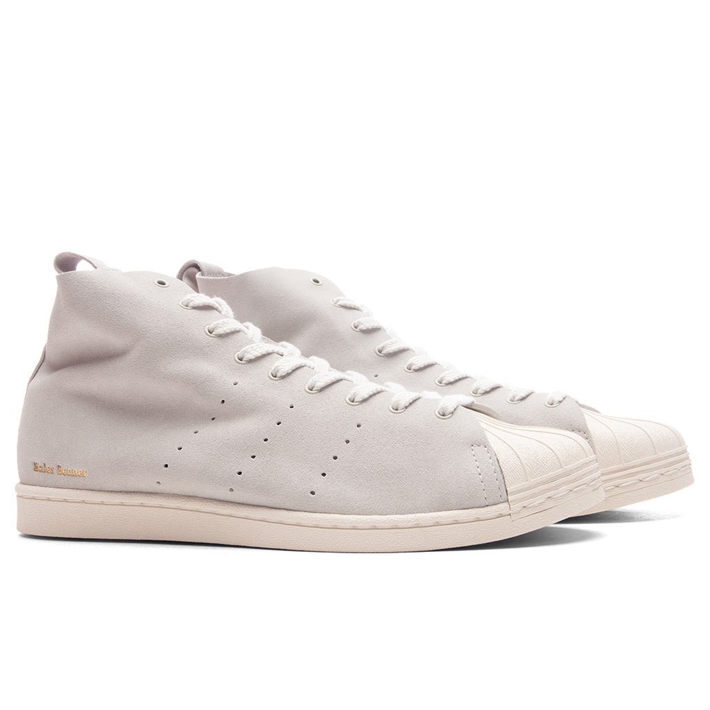 ADIDAS ORIGINALS X WALES BONNER SUPERSTAR HI - SUPPLIER COLOUR/CREAM WHITE/GOLD METALLIC - 2