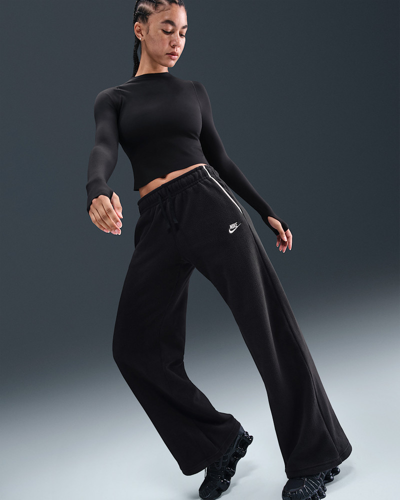 Nike Sportswear Club Fleece Women's Mid-Rise Wide-Leg Cozy Pants 5