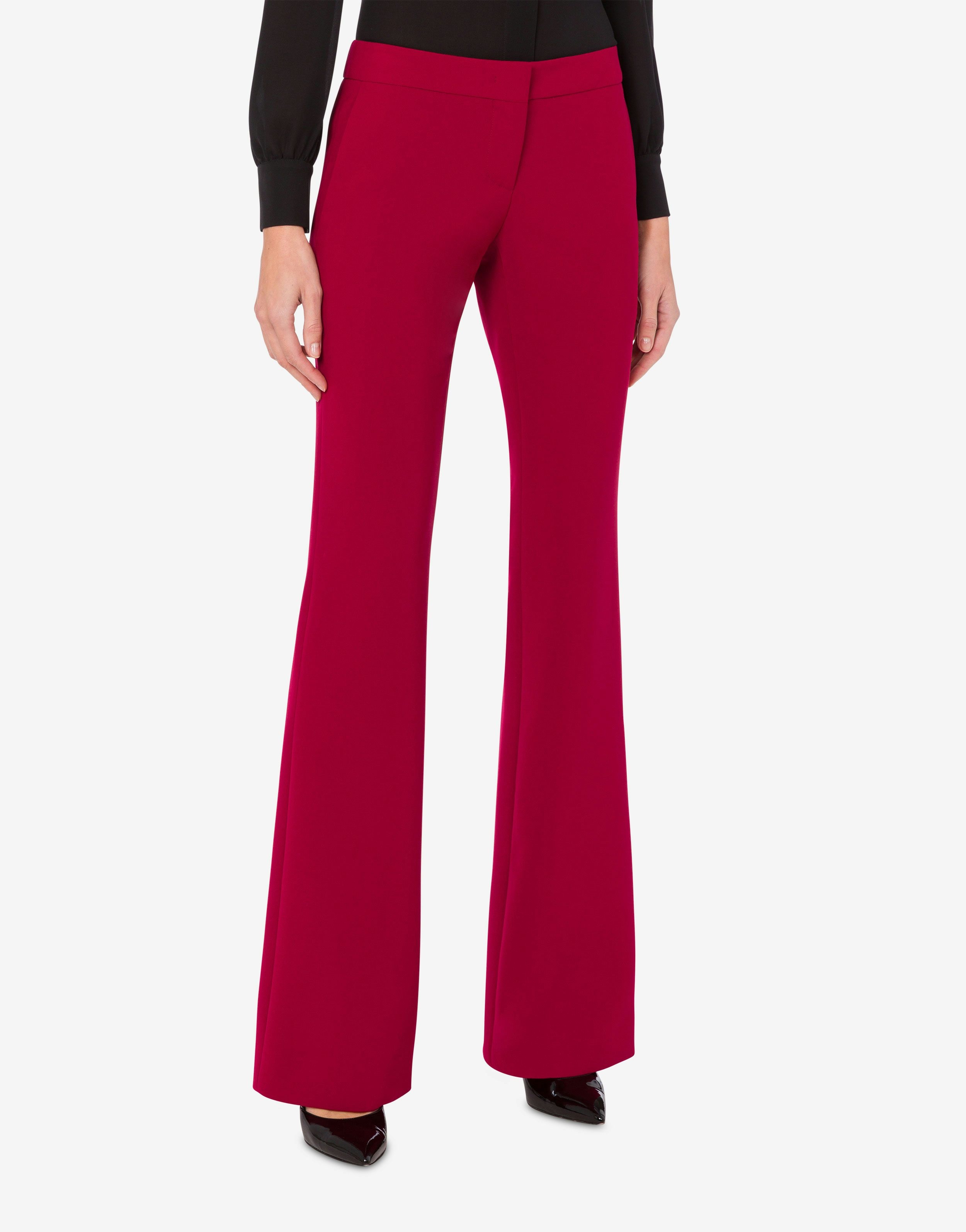 CRÊPE FLARED TROUSERS - 2