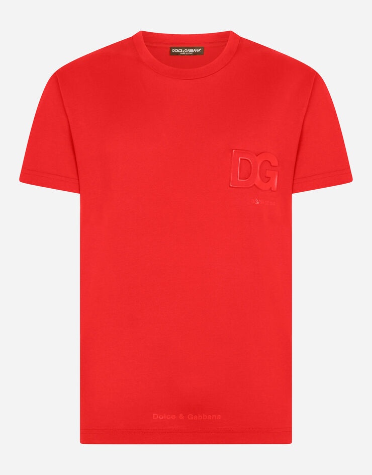 Cotton T-shirt with 3D DG logo - 3