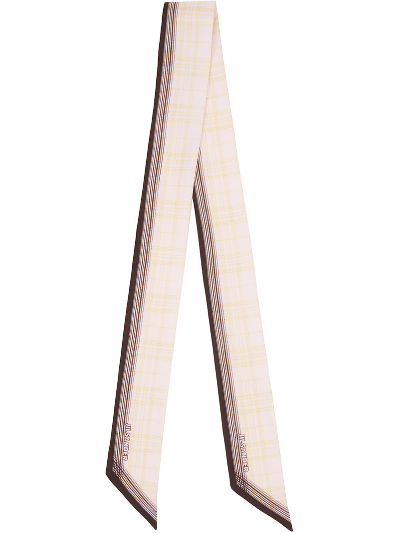 Pink Twilly Check Scarf 1