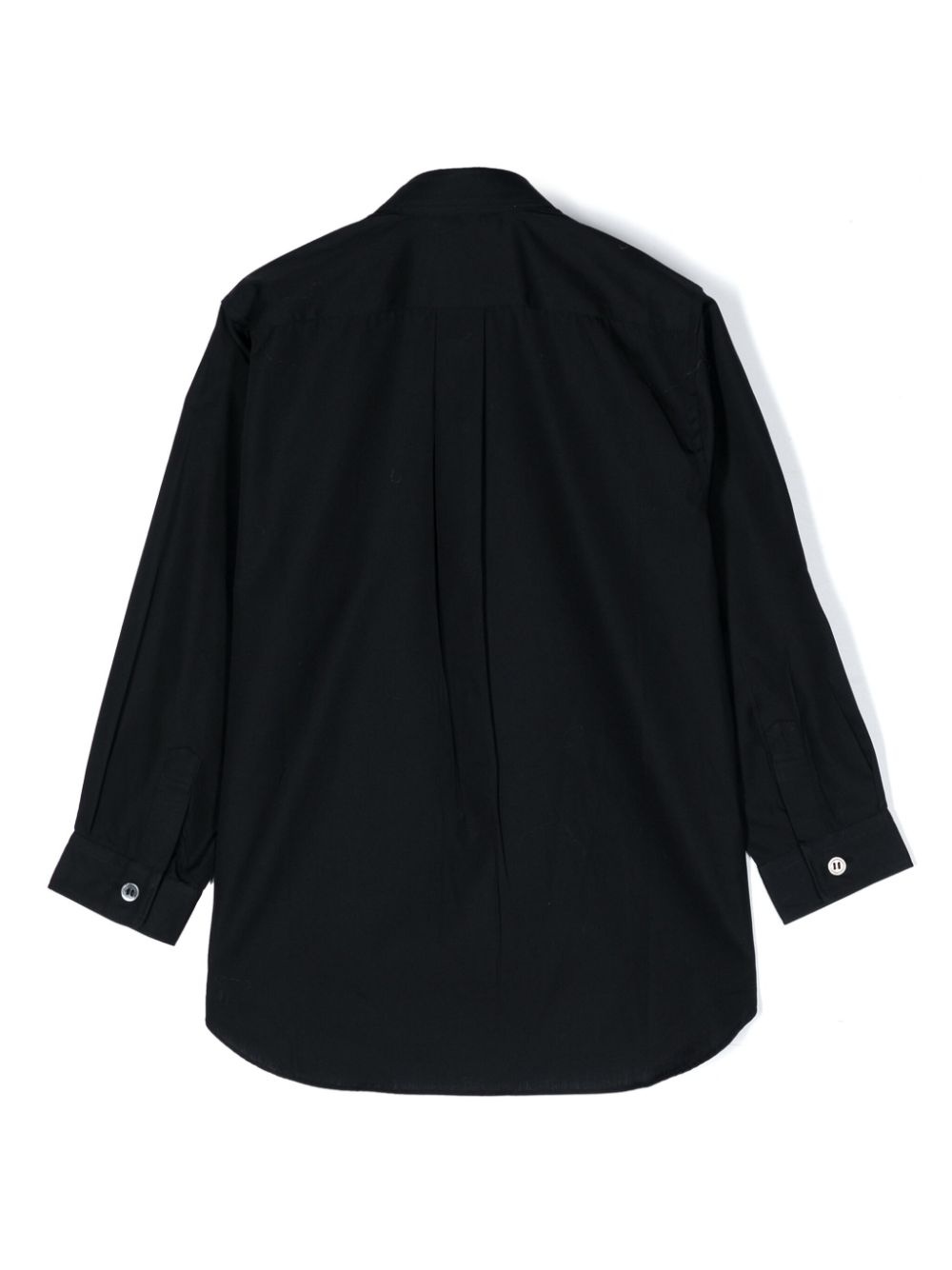 heart-embroidered cotton shirt - 2