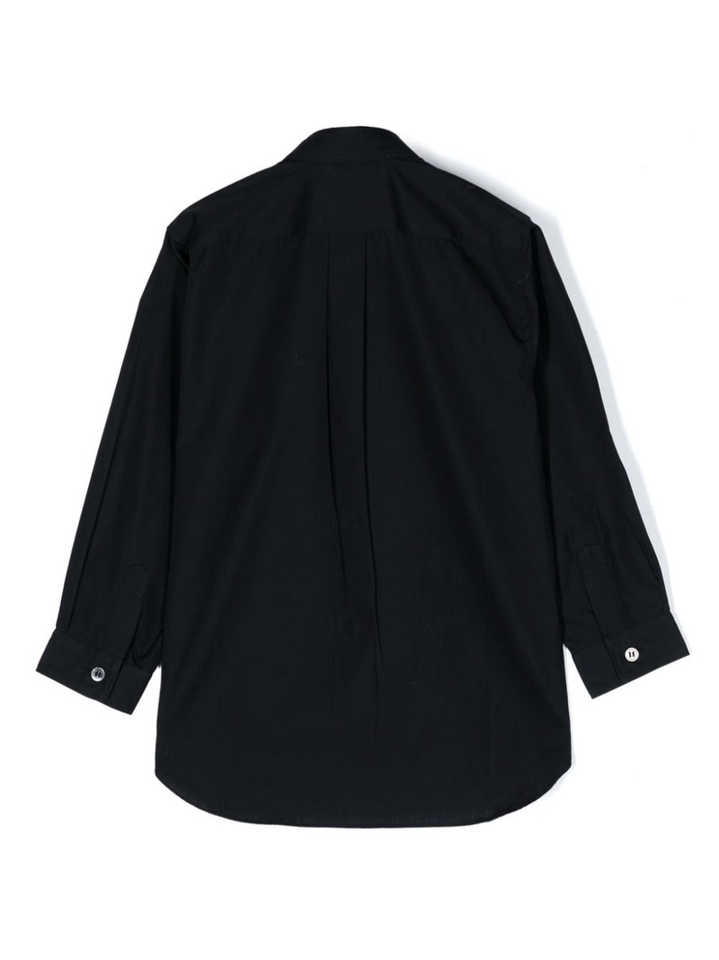 Comme des Garçons PLAY heart-embroidered cotton shirt outlook