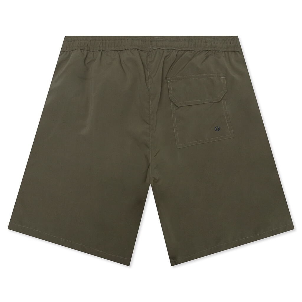 drawstring-waist logo-patch shorts - 3