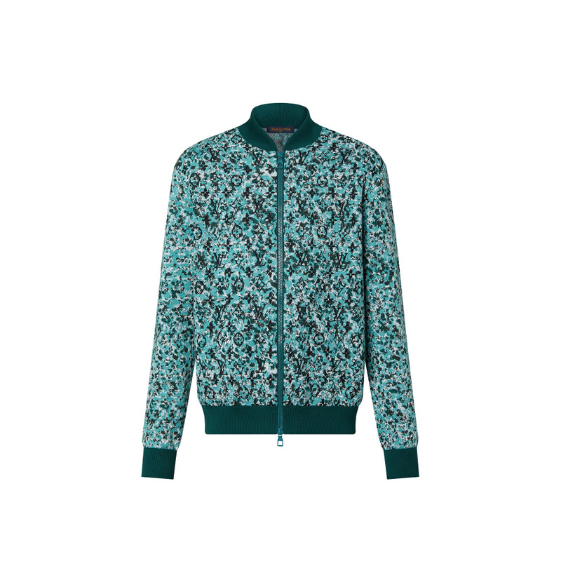 Graphic Cotton Knit Blouson 1