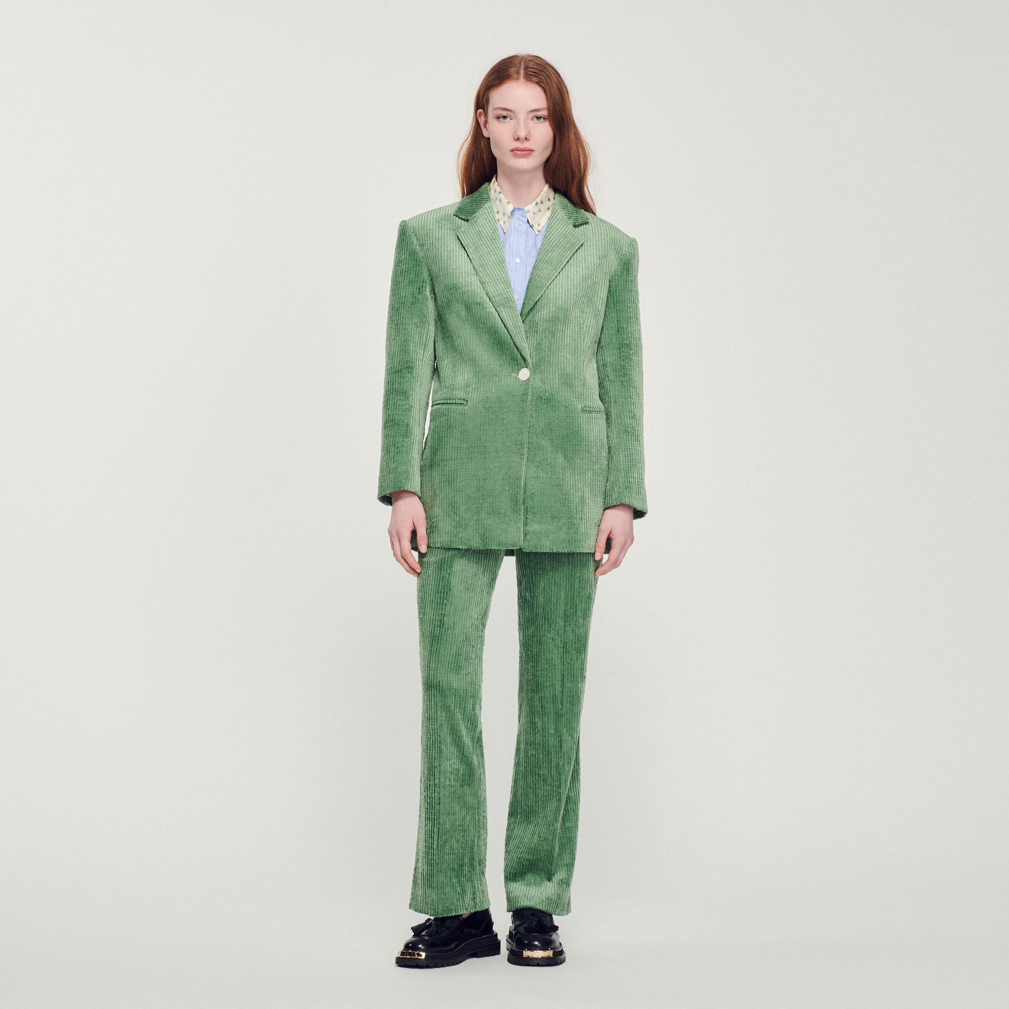 Corduroy tailored jacket - 3