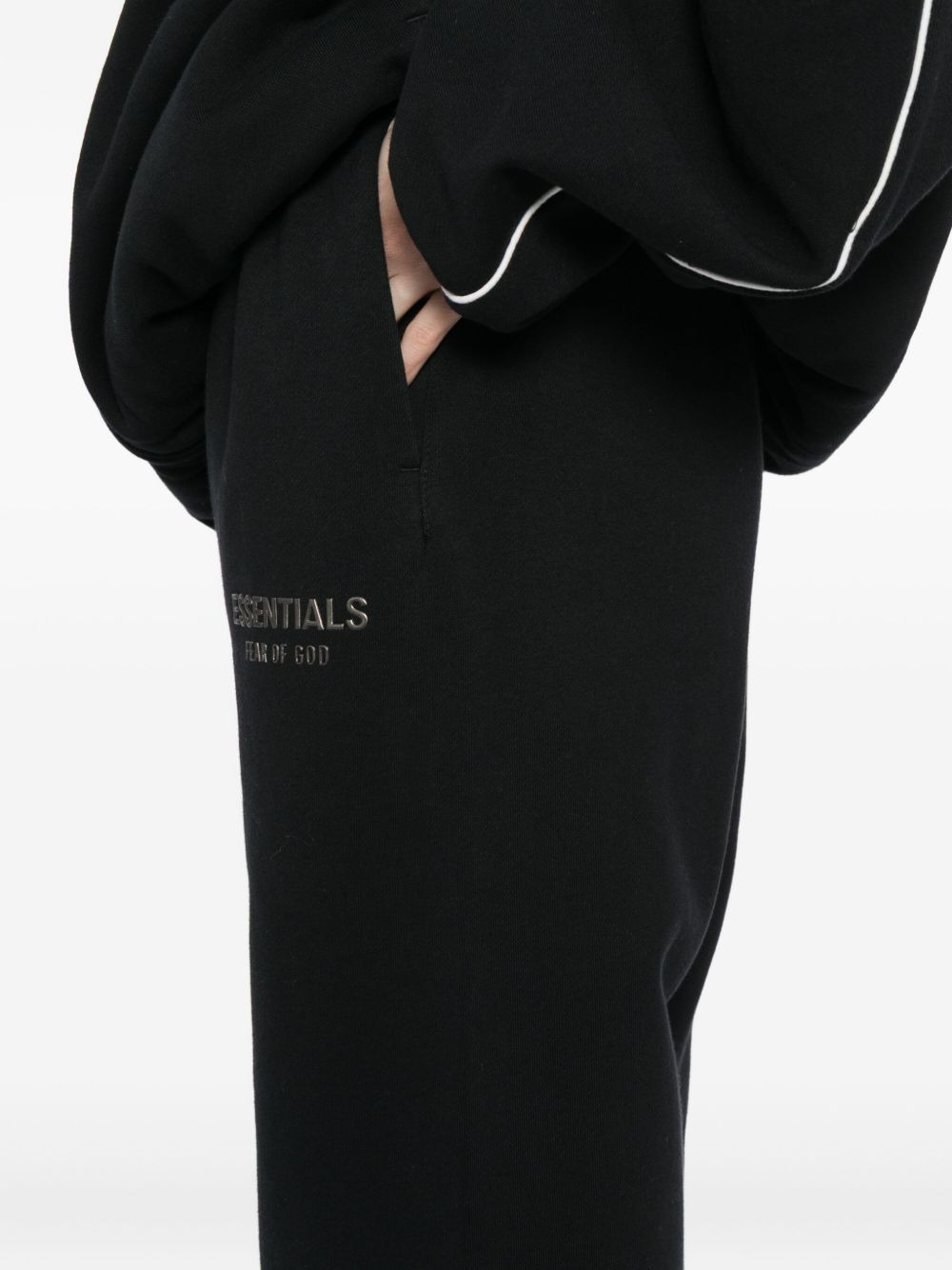 logo-embossed trousers - 5