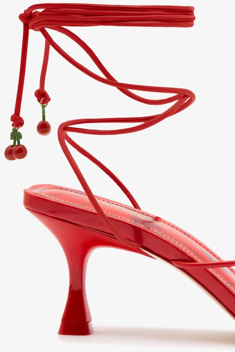 Nadia Sandal In Scarlet Leather 4