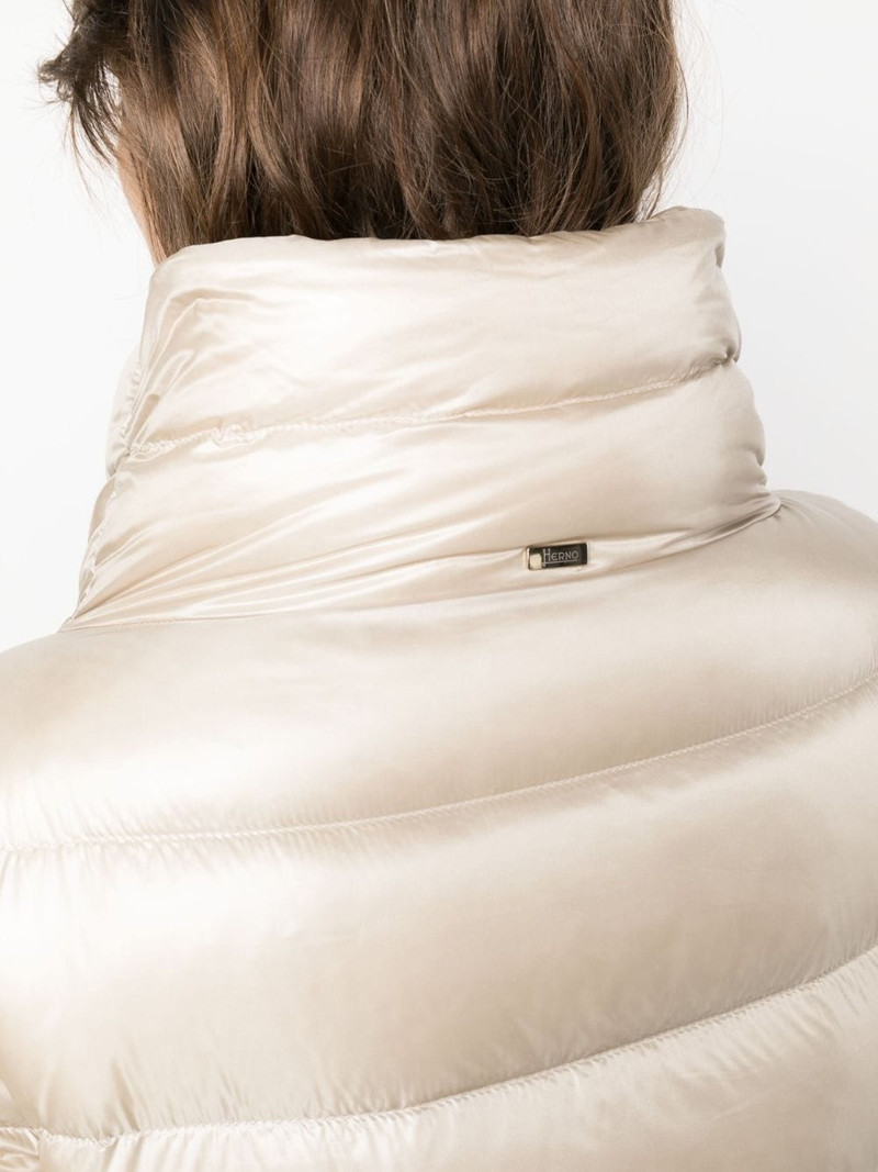 funnel neck padded jacket 5