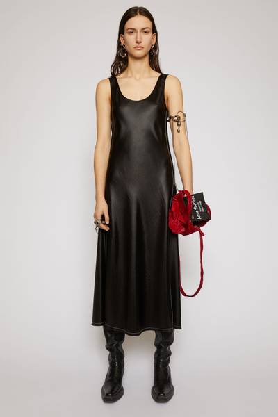 Acne Studios Sleeveless satin dress black outlook