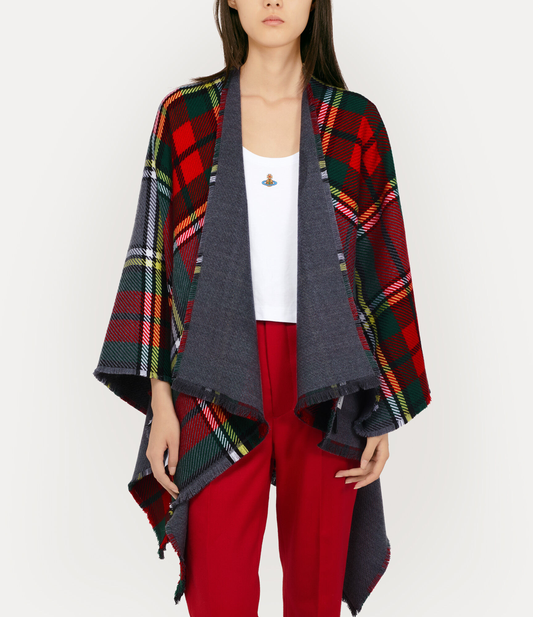 TARTAN PONCHO - 2